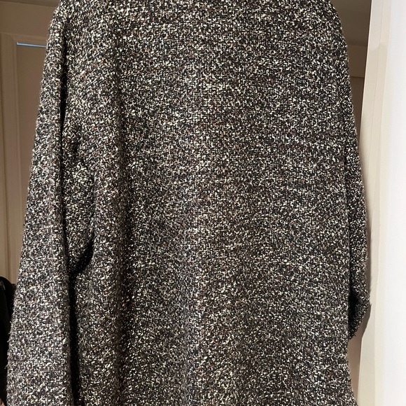 Chico’s tweed jacket- brown, white, black threads - Picture 10 of 11